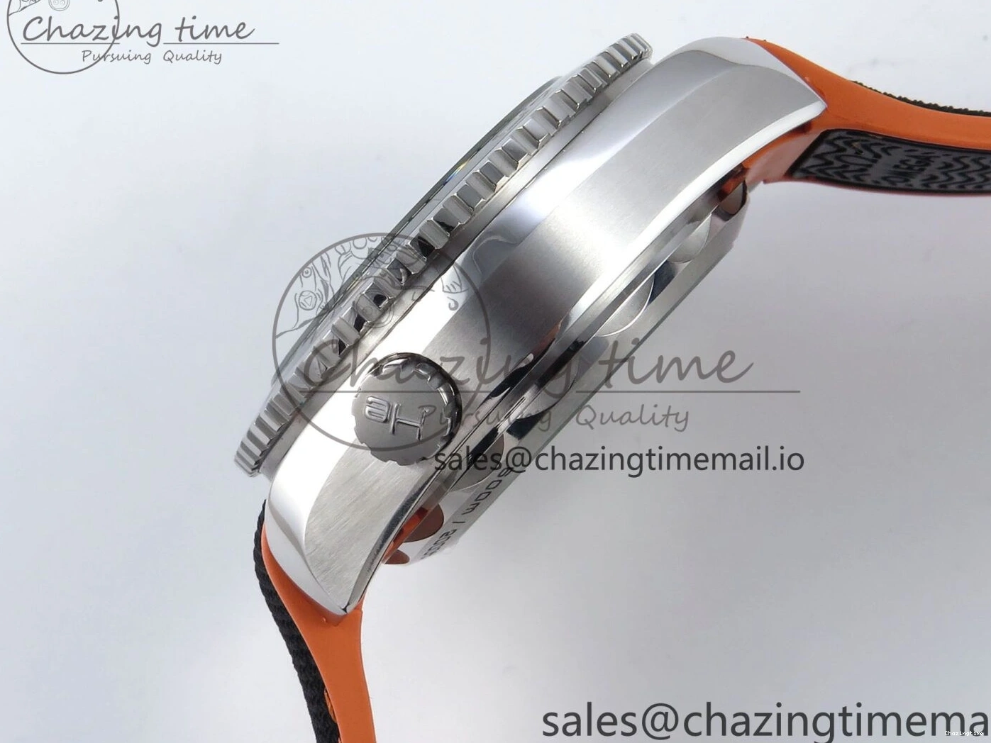 0112 Planet Ocean Master Chronometer 600M 45.5mm SS SCF 1:1 Best Edition Black Orange Bezel Black Dial on Black Rubber Strap A9900 Super Clone ModernLook 7667